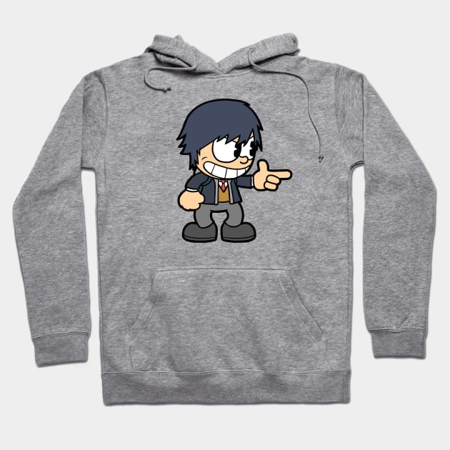 Hiro (Cuphead style) Hoodie by Gorilla Captain